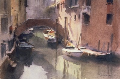 A Quiet Canal in Venice by Trevor Chamberlain